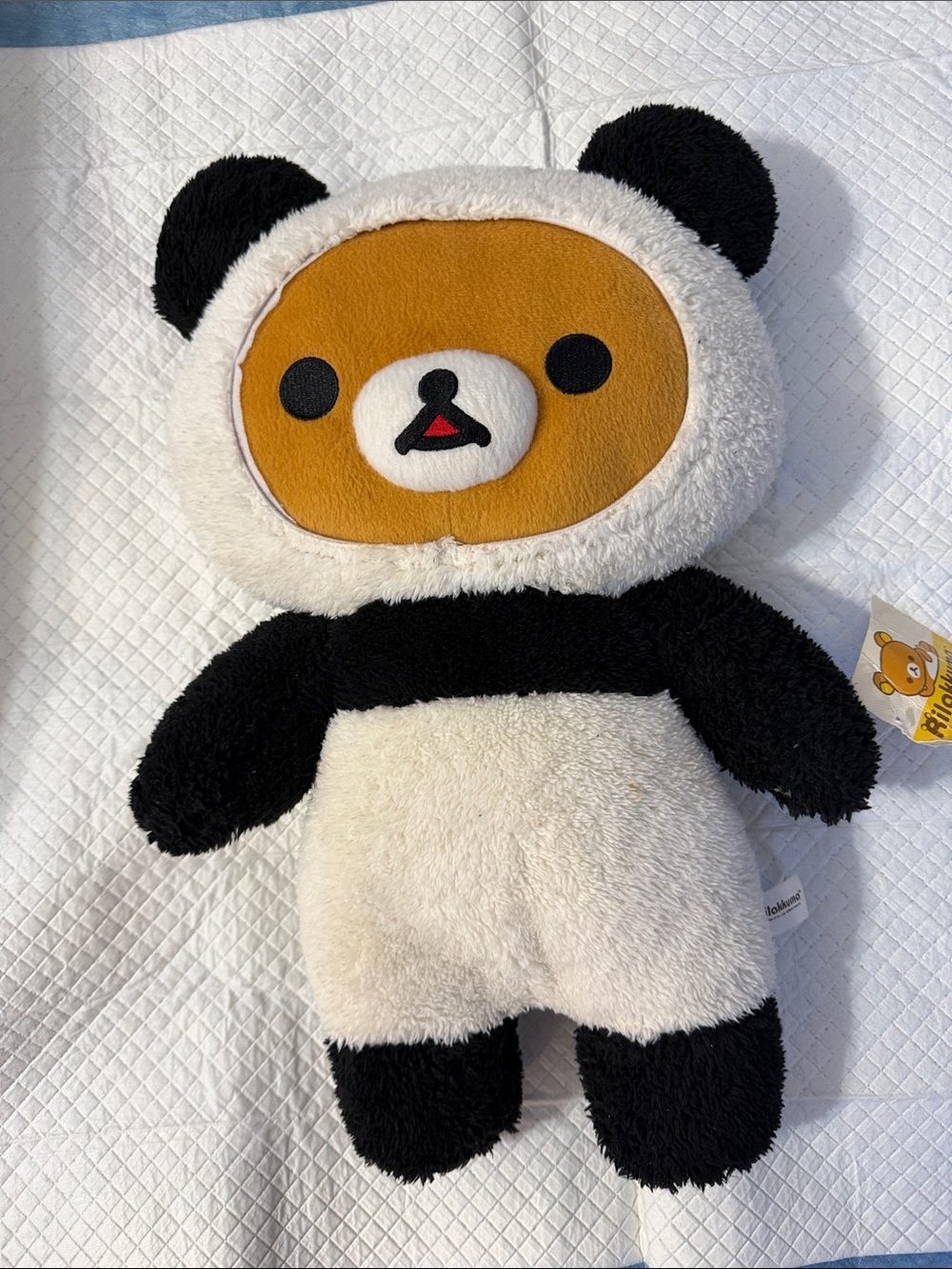 Rilakkuma Panda Plush Toy - Cream, Black, Brown